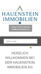 Mobile Screenshot of hauenstein-immo.ch