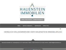 Tablet Screenshot of hauenstein-immo.ch
